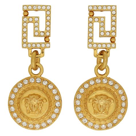 versace design earrings|versace necklaces women's.